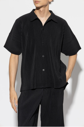 Homme Plisse Issey Miyake Pleated short-sleeve shirt