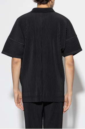 Homme Plisse Issey Miyake Pleated short-sleeve shirt