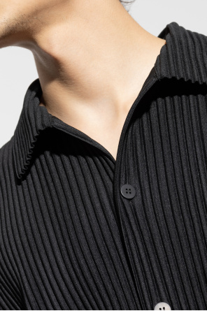 Homme Plissé Issey Miyake Pleated short-sleeve shirt