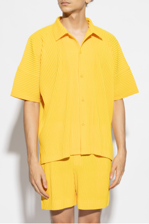 Homme Plissé Issey Miyake Pleated short-sleeve shirt