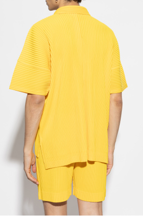 Homme Plisse Issey Miyake Pleated short-sleeve shirt