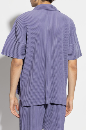 Homme Plisse Issey Miyake Pleated short-sleeve shirt