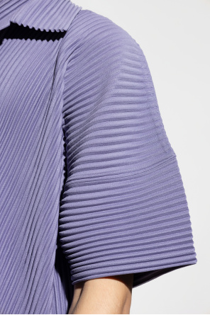 Homme Plisse Issey Miyake Pleated short-sleeve shirt