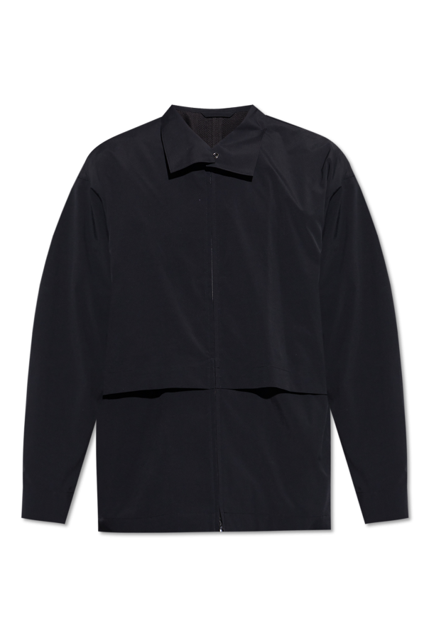 Jacket with stand-up collar od Homme Plissé Issey Miyake