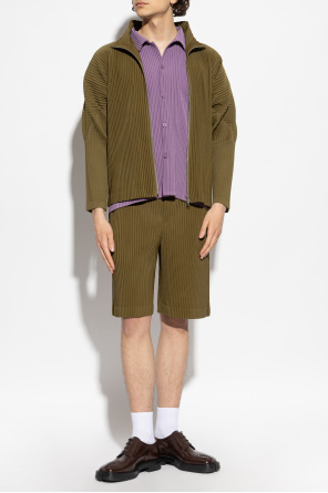 Plissiertes hemd mit kurzen Ärmeln od Homme Plissé Issey Miyake