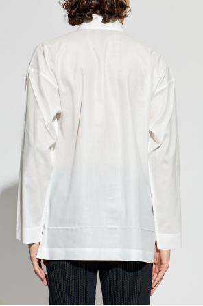 Homme Plissé Issey Miyake Camisa con cuello decorativo