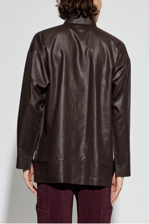 Homme Plissé Issey Miyake Camisa con cuello decorativo