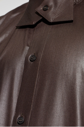 Homme Plissé Issey Miyake Camisa con cuello decorativo