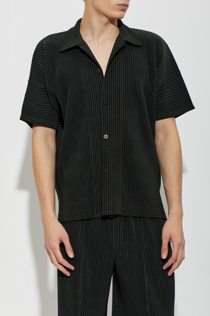 Homme Plissé Issey Miyake Pleated short-sleeve shirt
