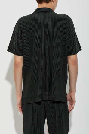 Homme Plissé Issey Miyake Pleated short-sleeve shirt