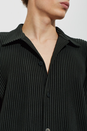 Homme Plissé Issey Miyake Pleated short-sleeve shirt