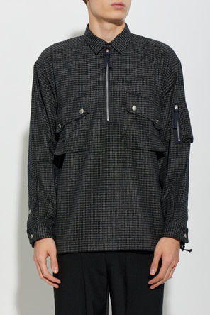 Comme des Garçons Homme Plus Cotton plaid polo shirt