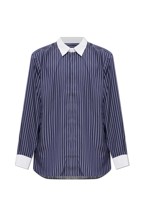 Striped silk shirt