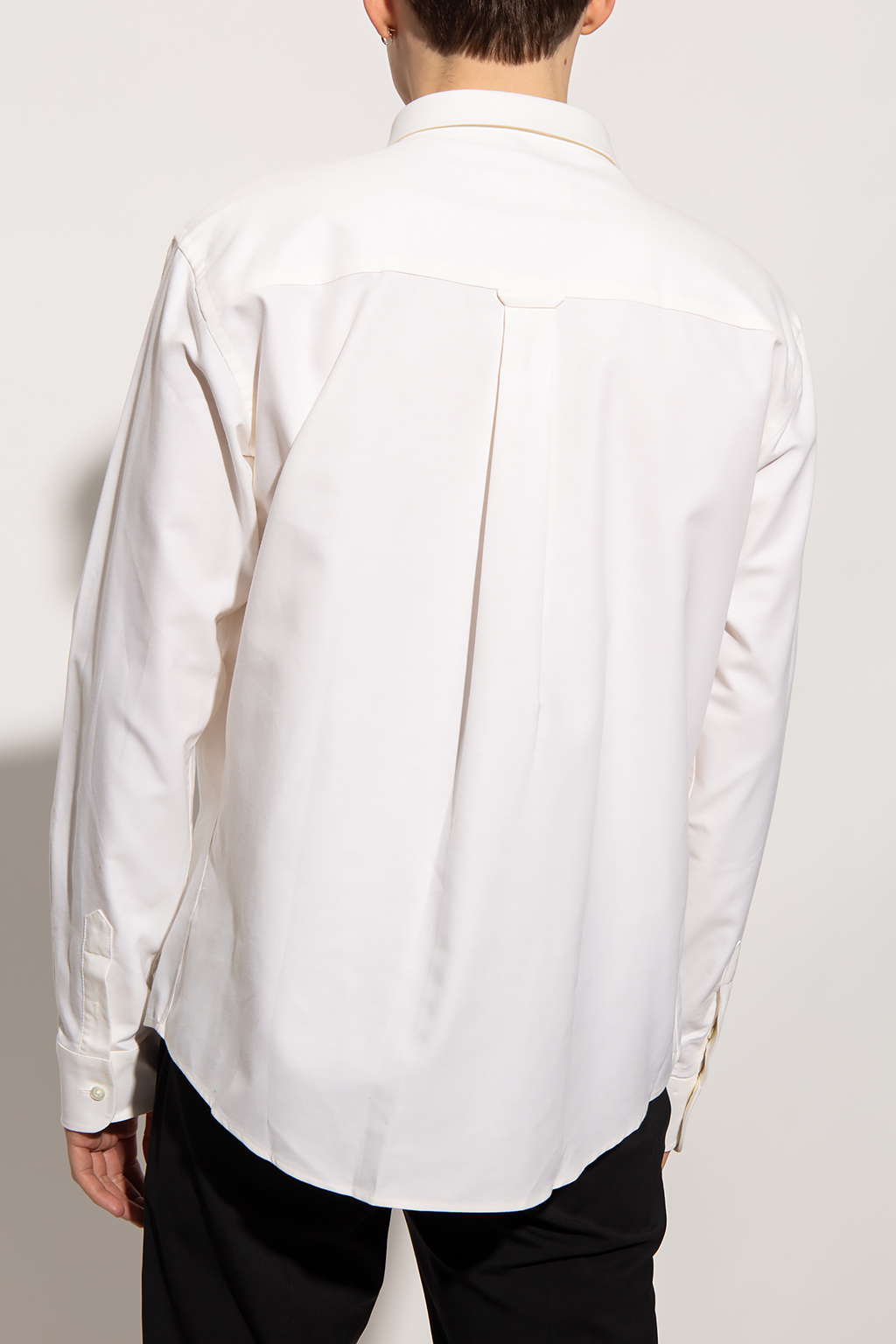 Pure Cotton Palm Shirt Cotton Bomber Jacket With Applied Sleeves