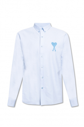 Phipps Star embroidered shorts-sleeve shirt Blau