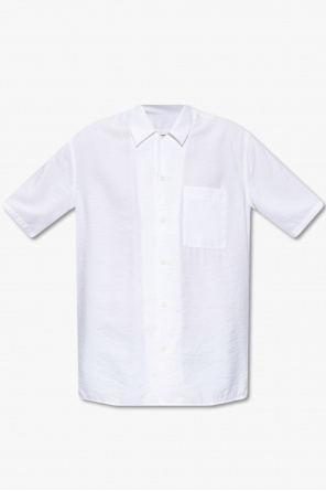 pocket-detail short-sleeve shirt Schwarz