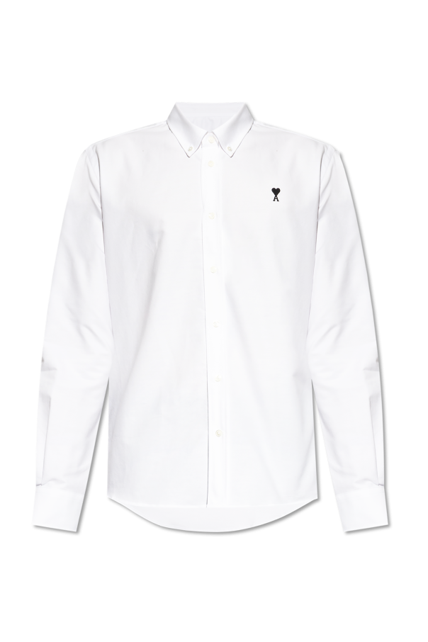 Cotton shirt with logo od Ami Alexandre Mattiussi