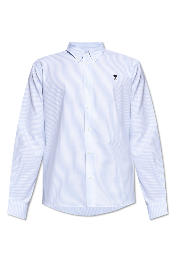 Cotton shirt with logo od Ami Alexandre Mattiussi