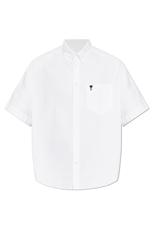 Shirt with embroidered logo od Ami Alexandre Mattiussi