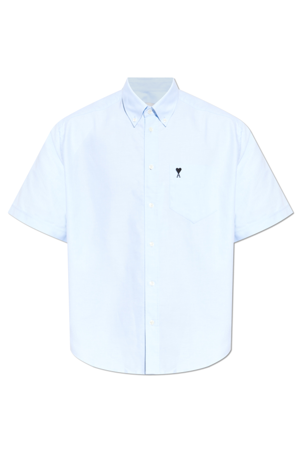 Shirt with embroidered logo od Ami Alexandre Mattiussi