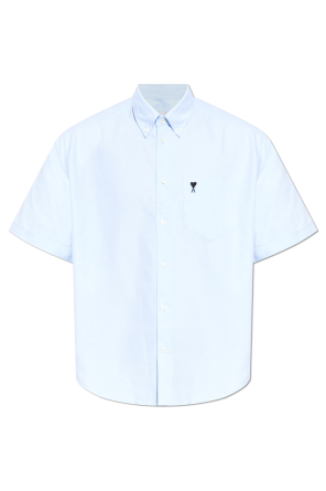Shirt with embroidered logo