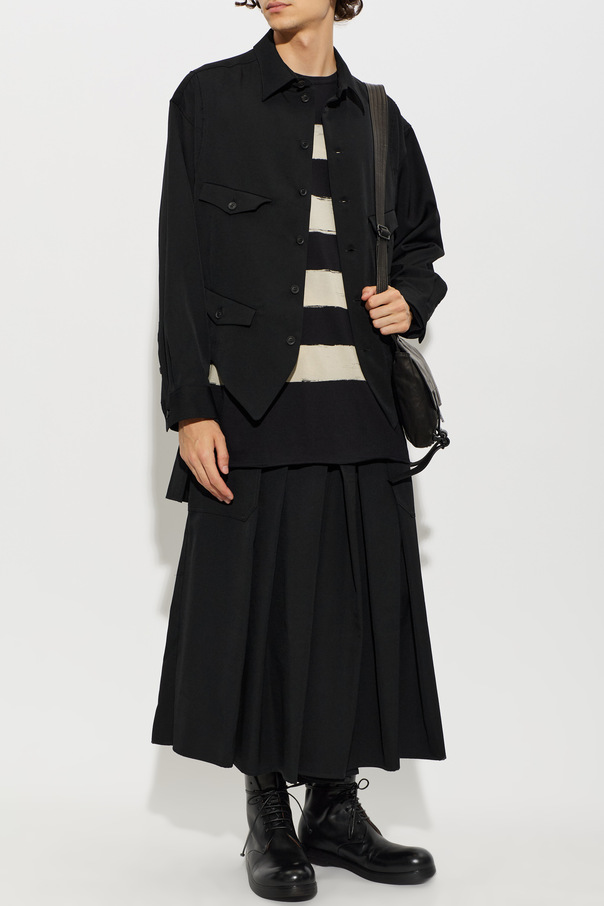 Yohji Yamamoto Wollhemd mit asymmetrischem Schnitt