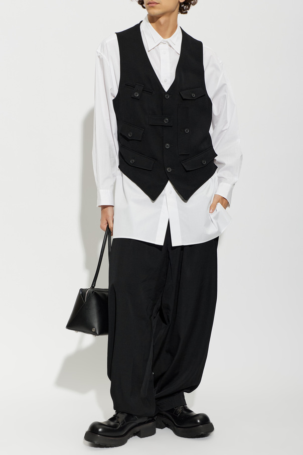 Yohji Yamamoto Koszula z kieszeniami