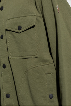 Moncler Grenoble contrast stripe hooded jacket