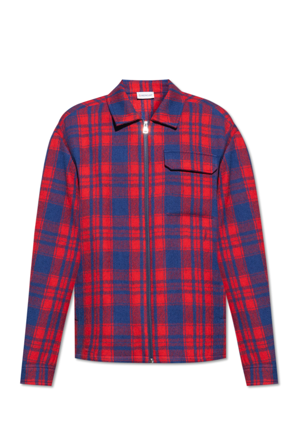 Moncler Checked shirt in wool