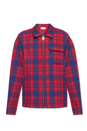 Checked shirt in wool od Moncler