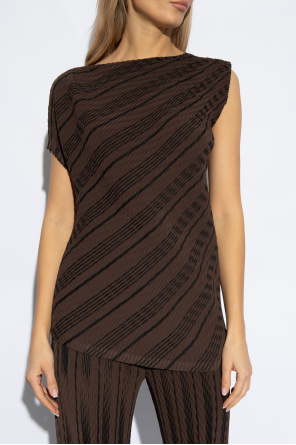 Issey Miyake Asymmetrical top with pleats