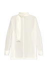 Issey Miyake WHITE Top with decorative neckline