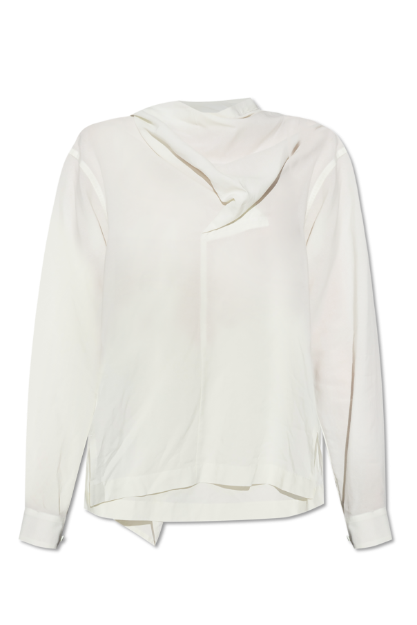 Issey Miyake Top with ruched neckline