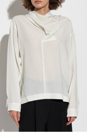 Issey Miyake Top with ruched neckline