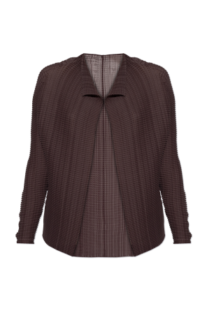 Pleated Cardigan