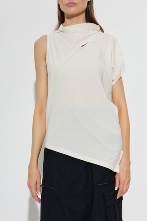 Issey Miyake Asymmetrisches Top mit Schlitz an der Schulter