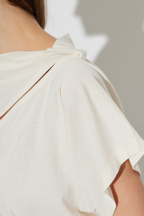 Issey Miyake Asymmetrisches Top mit Schlitz an der Schulter
