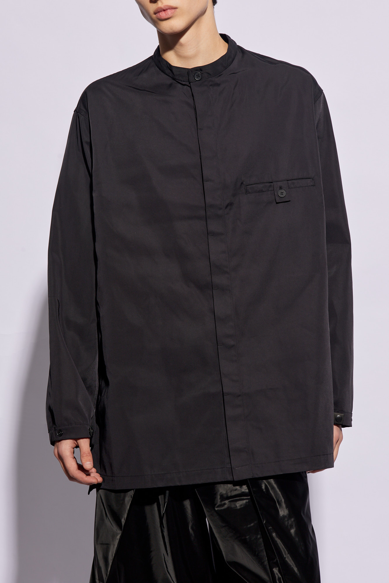 Y-3 Shirt with standing collar