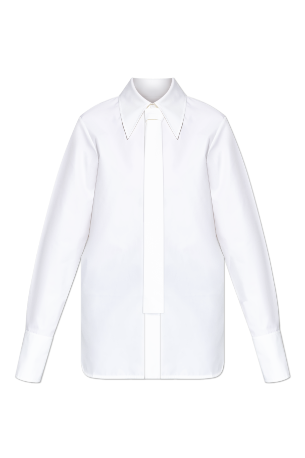 Shirt with tie od JIL SANDER