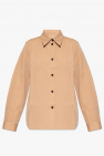 Jil Sander patterned single-breasted coat