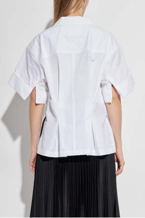 JIL SANDER Koszula z zaszewkami z tyłu