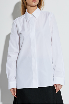 JIL SANDER Camisa con tapeta oculta