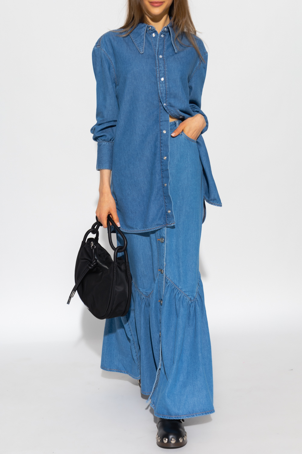 Ganni Oversize denim shirt