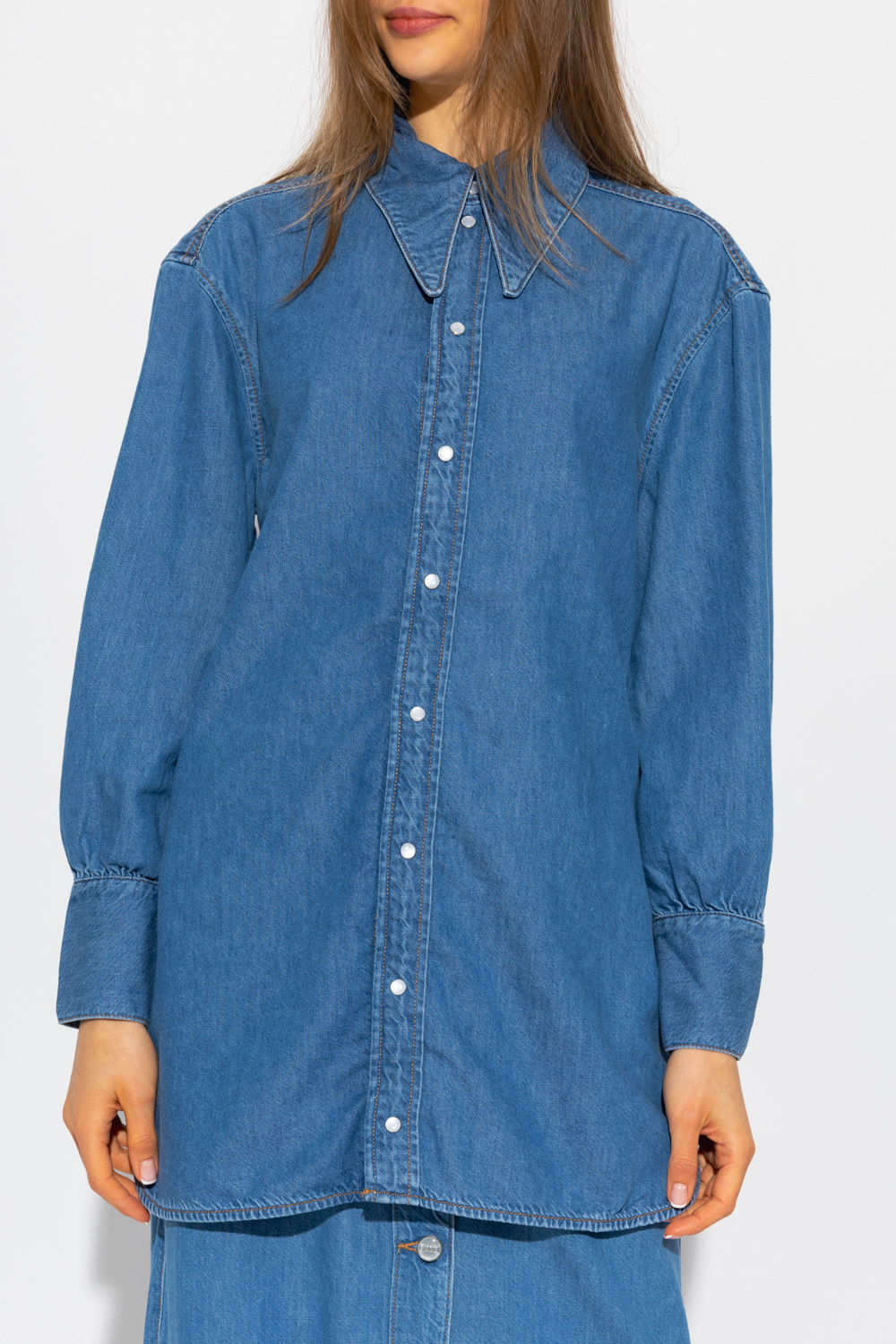 Ganni Oversize denim shirt