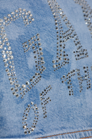 Ganni Jeansowa koszula z logo