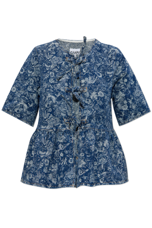 Top vaquero jacquard