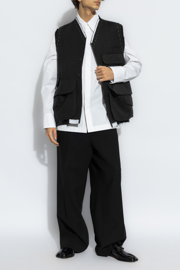 JIL SANDER Cotton shirt with concealed placket