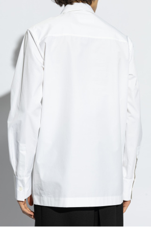 JIL SANDER Cotton shirt with concealed placket