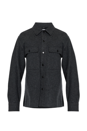 Camisa de lana con bolsillos od JIL SANDER