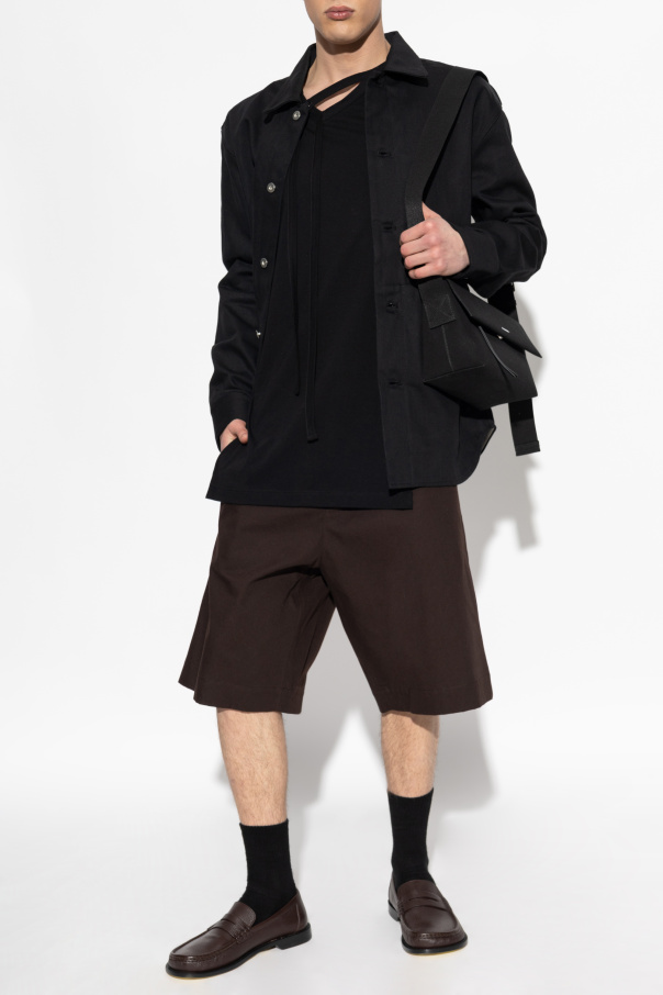 JIL SANDER Koszula z kieszeniami po bokach